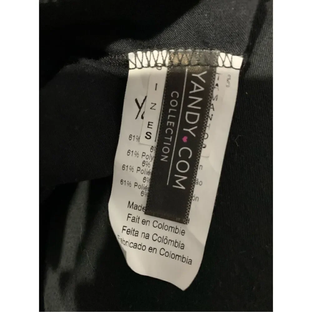 NEW WITH TAGS SEXY YANDY RAINBOW COLORED AND BLACK‎ LINGERIE/DRESS size small